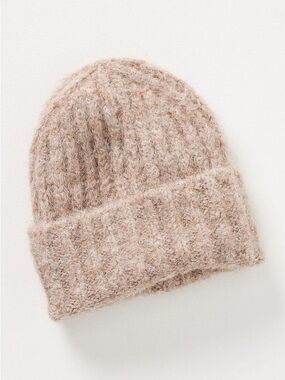 Anthropologie Juniper Ribbed Beanie in Tan